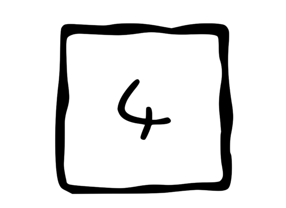 Hand Drawn Outlined Frame with Mono 4