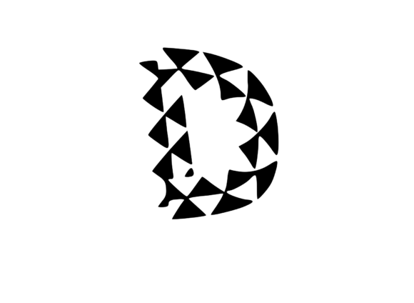 Playful Geometric Pattern Mono D