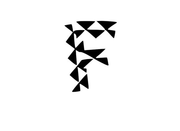 Playful Geometric Pattern Mono F
