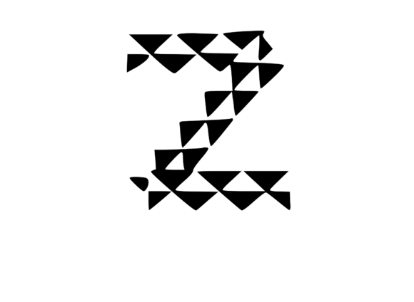 Playful Geometric Pattern Mono Z