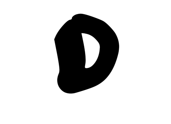 Rough Tough Fat Felt Tip Mono D
