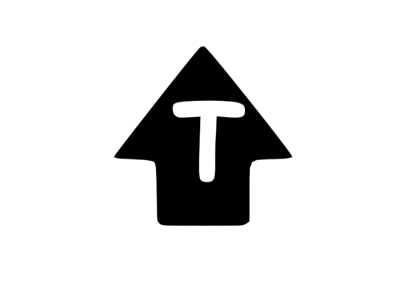 Up Arrow with Children s Playful Mono T